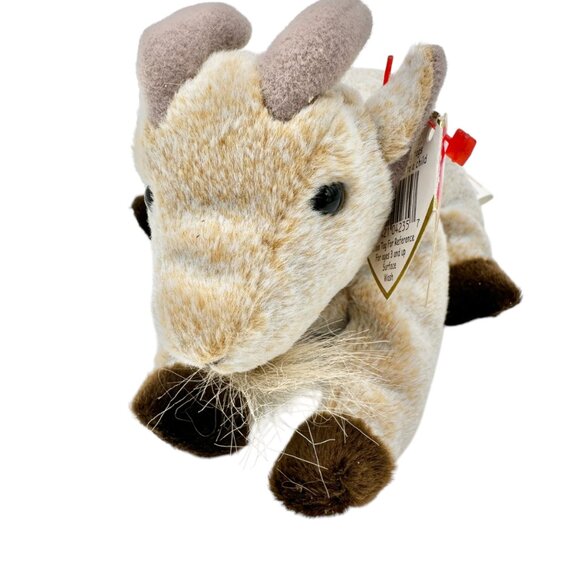Ty Beanie Babies Goatee The Goat Plush Toy Collectible 1998 With Tags Intact - Picture 2 of 7